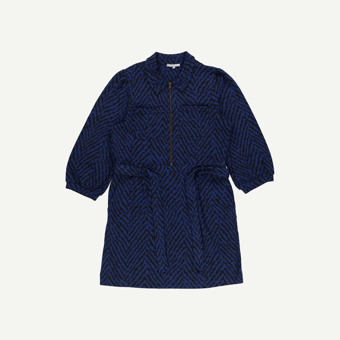 Blue Animal Jersey Dress