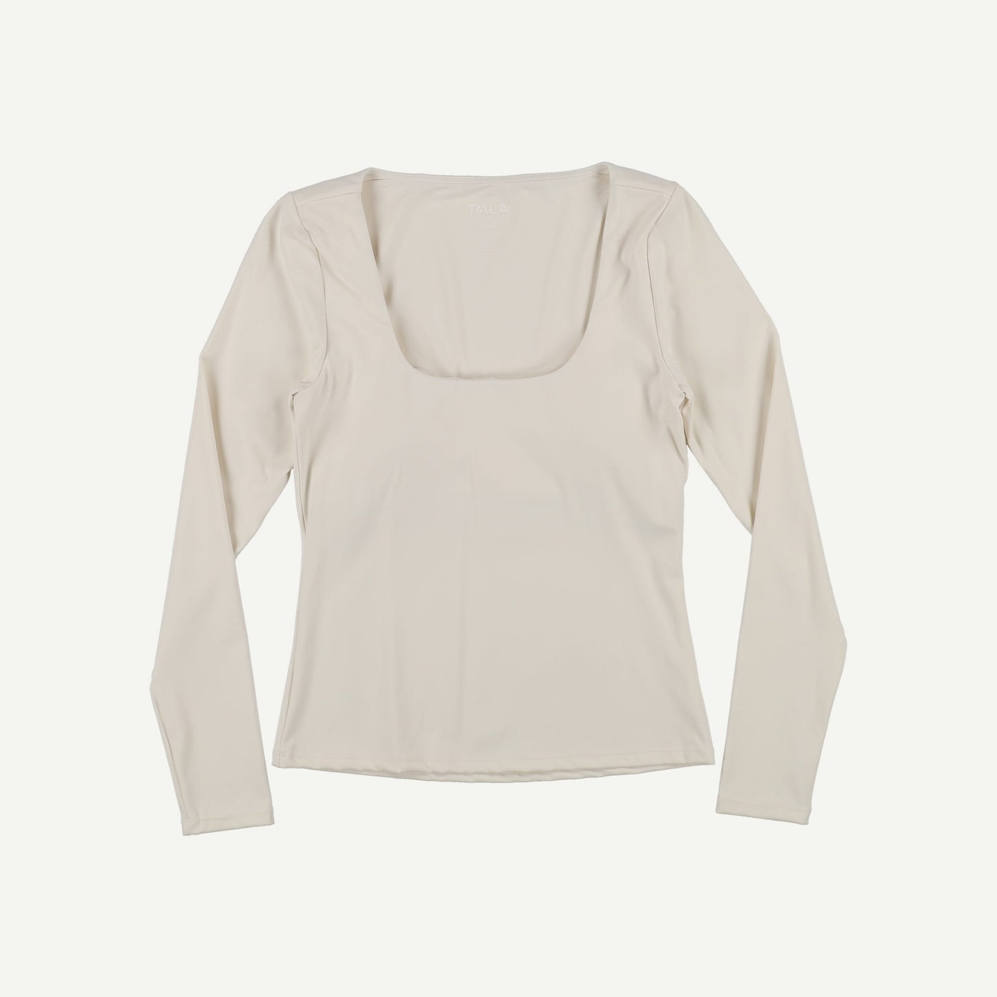 DayFlex Built-In Support Scoop Neck Long Sleeve Top