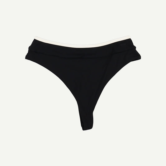 Kos Contrast Trim High Waisted Cheeky Bikini Brief