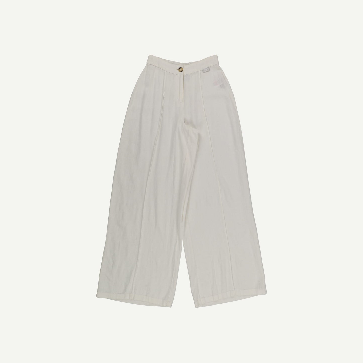 Athens Linen Blend Tailored Wide Leg Trousers
