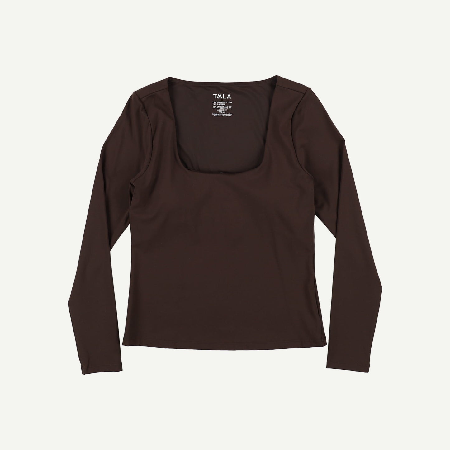 DayFlex Built-In Support Scoop Neck Long Sleeve Top