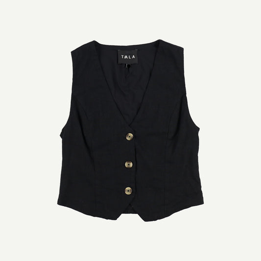 Cyprus Linen Blend Tailored Waistcoat