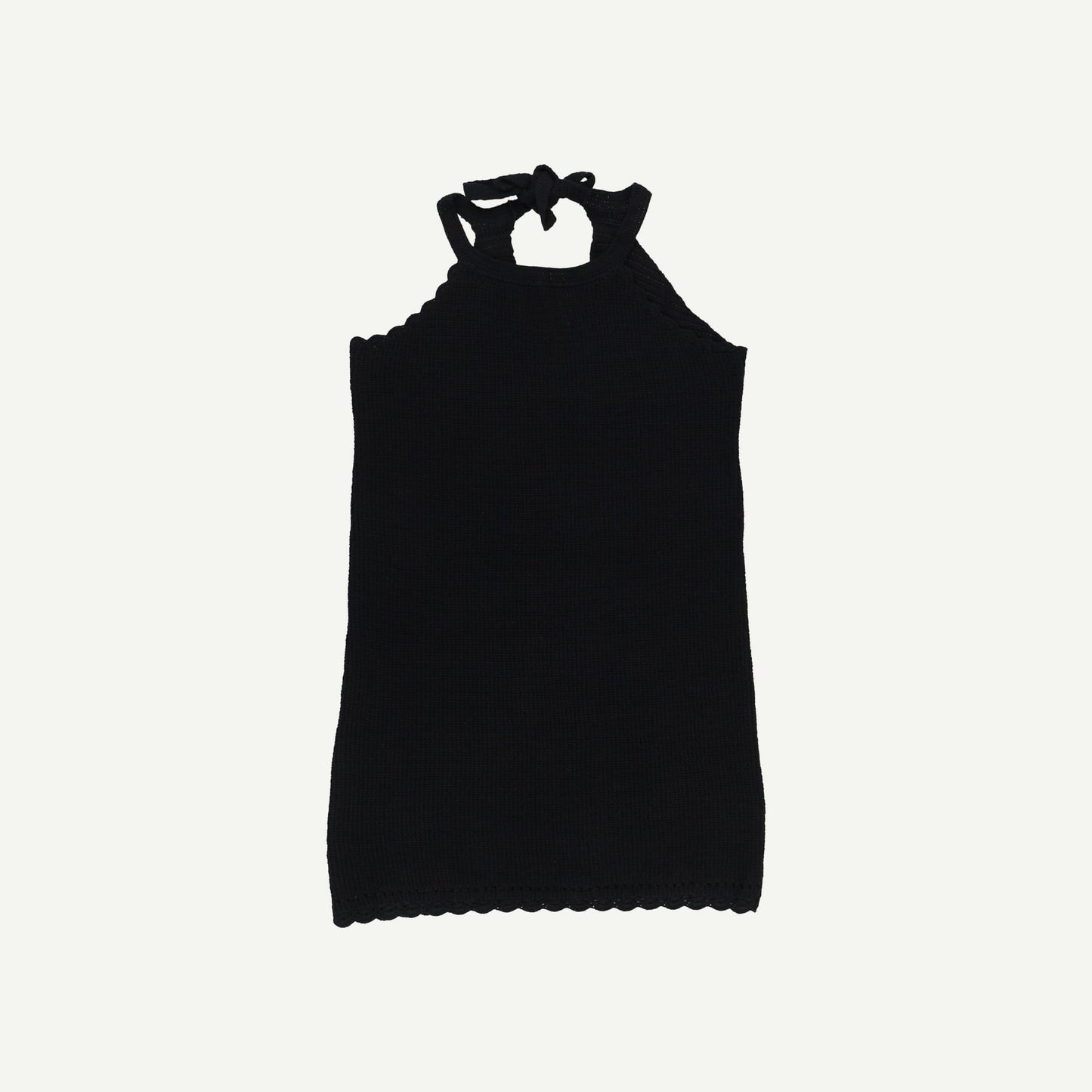 Crochet Black Knitted Mini Dress