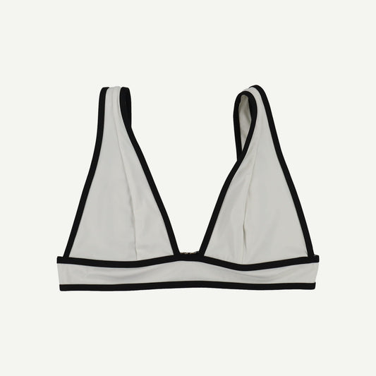 Saint Tropez Contrast Trim Plunge Neck Bikini Top