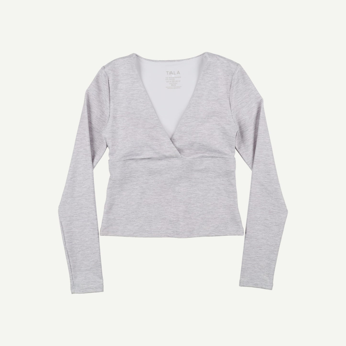 DayFlex Built-In Support V Neck Long Sleeve Top