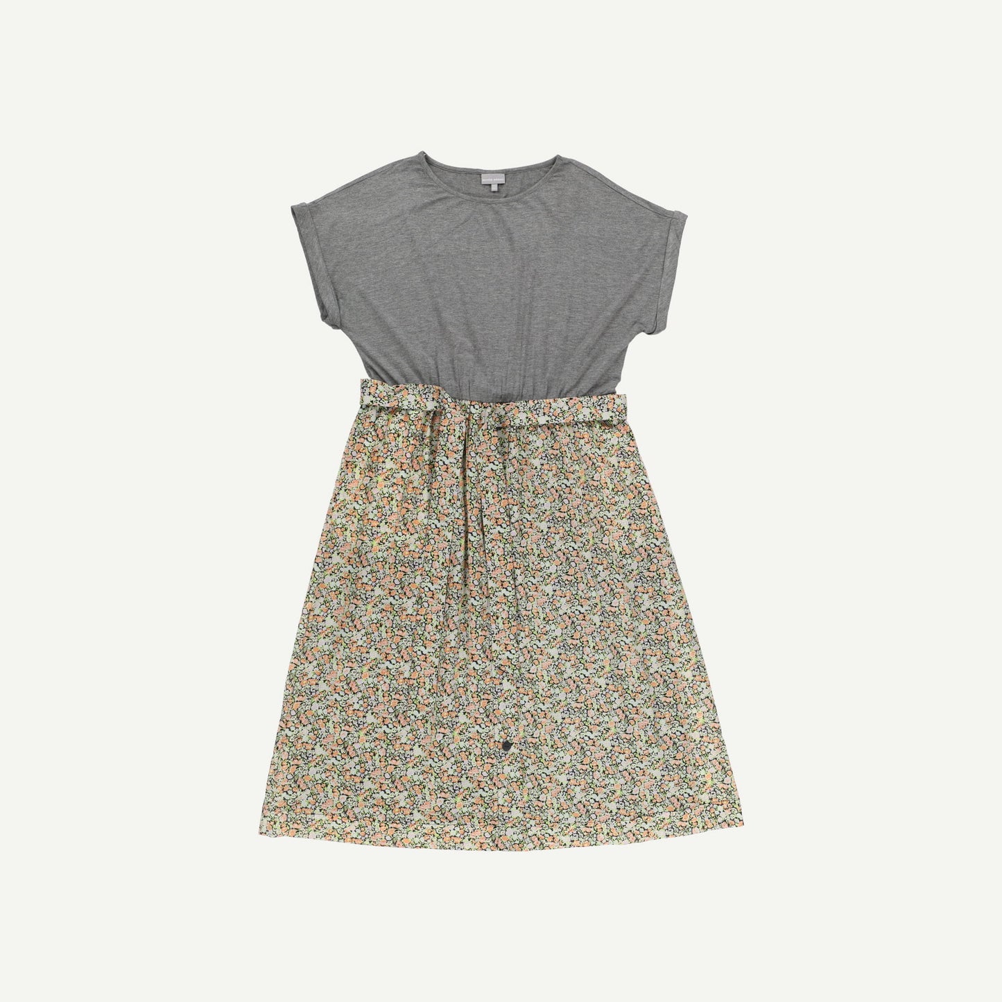 Jersey Woven Mix Floral Dress