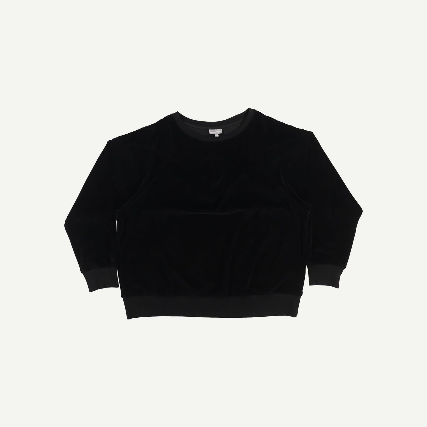 Black Velour Sweatshirt