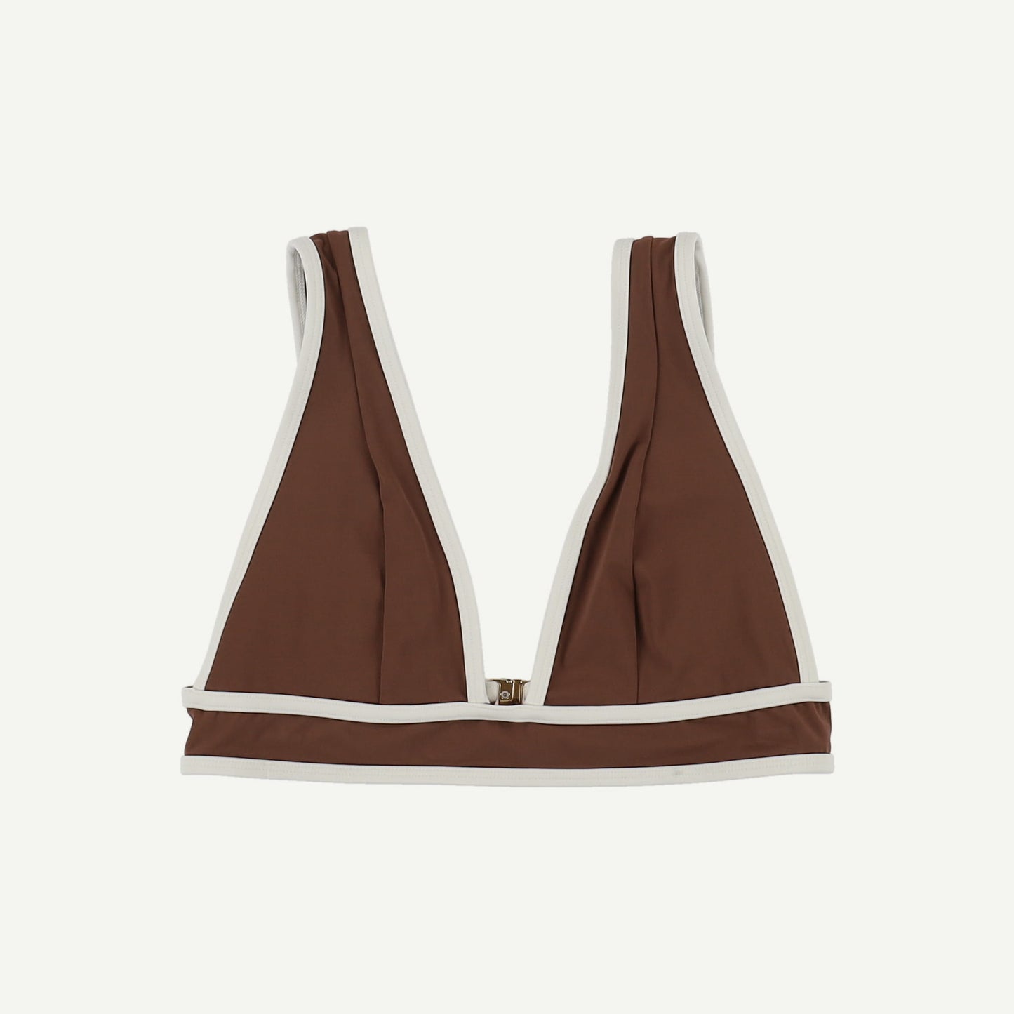 Saint Tropez Contrast Trim Plunge Neck Bikini Top