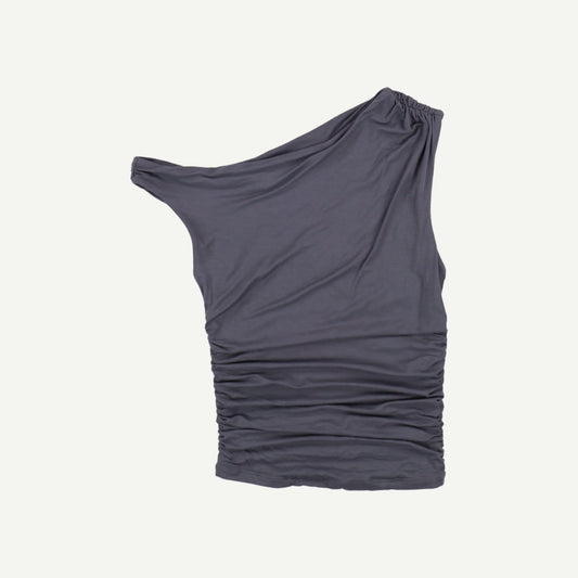 365 Asymmetric Ruched Side Top