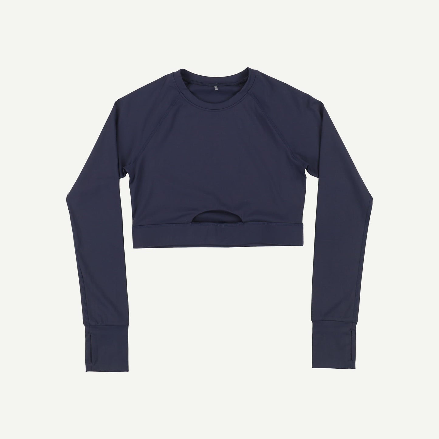 SkinLuxe Long Sleeve Crop Keyhole Top
