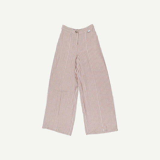 Linen Blend Wide Leg Trousers