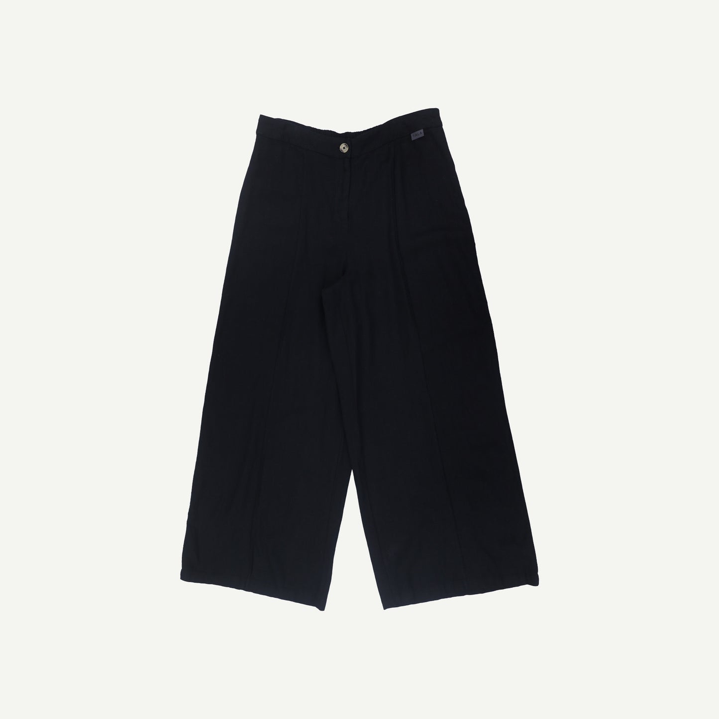 Linen Blend Wide Leg Trousers