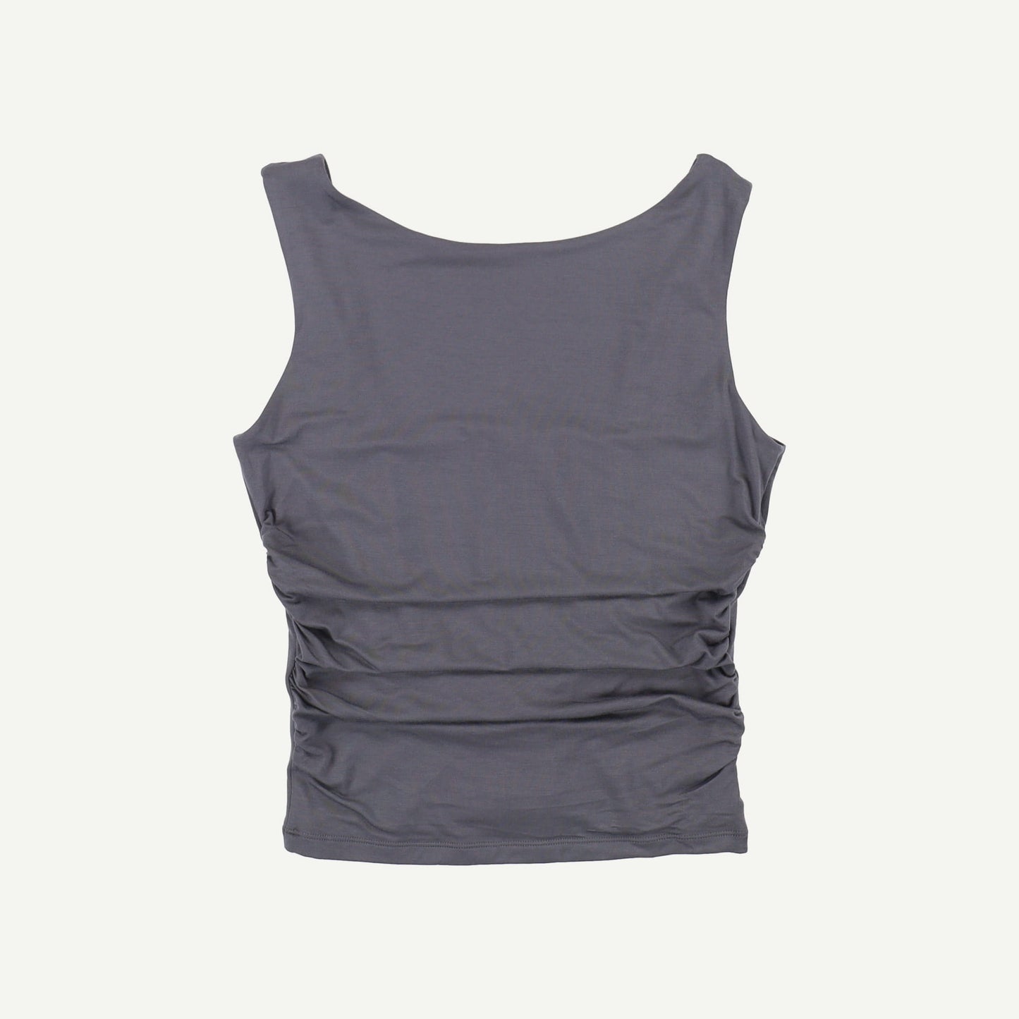 365 Ruched Side Open Back Top