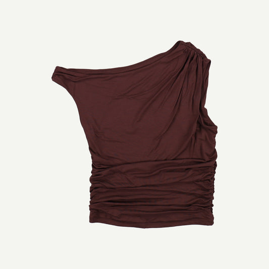 365 Asymmetric Ruched Side Top