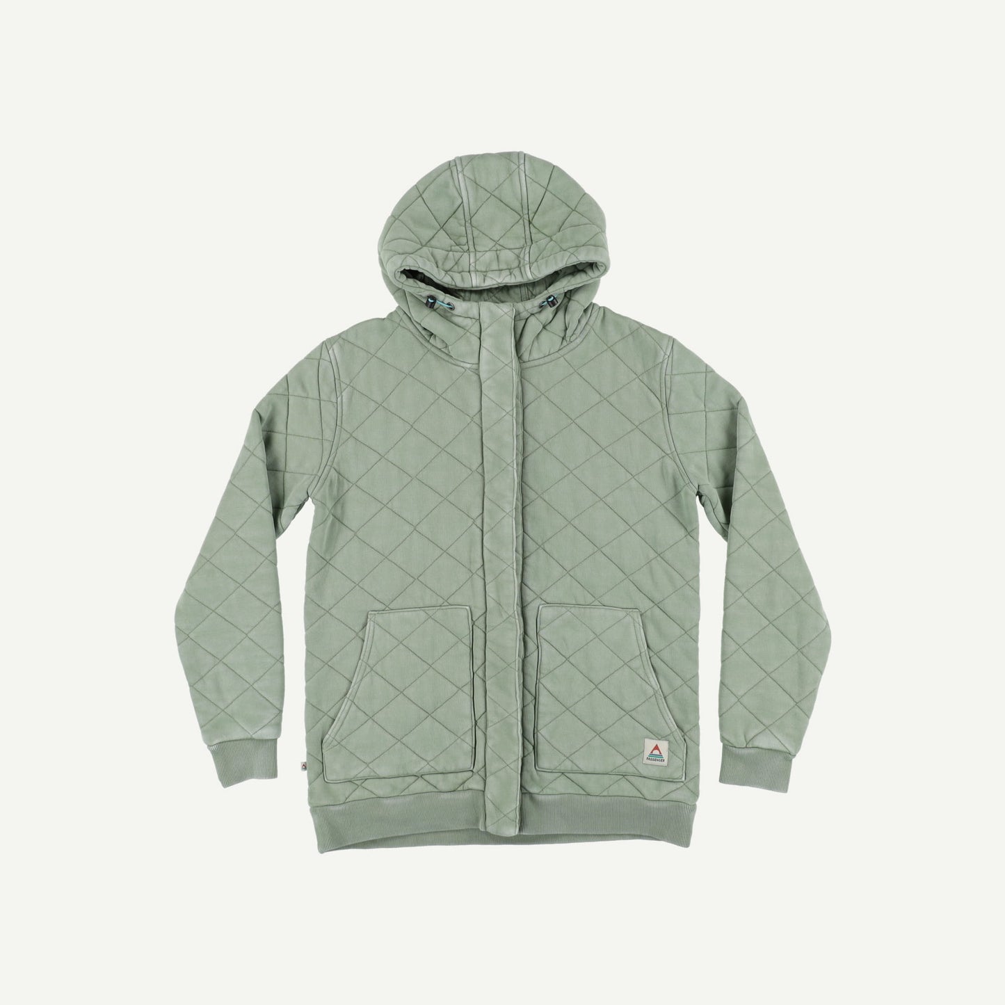 Clementine Recycled Quilted Popper Up Hoodie