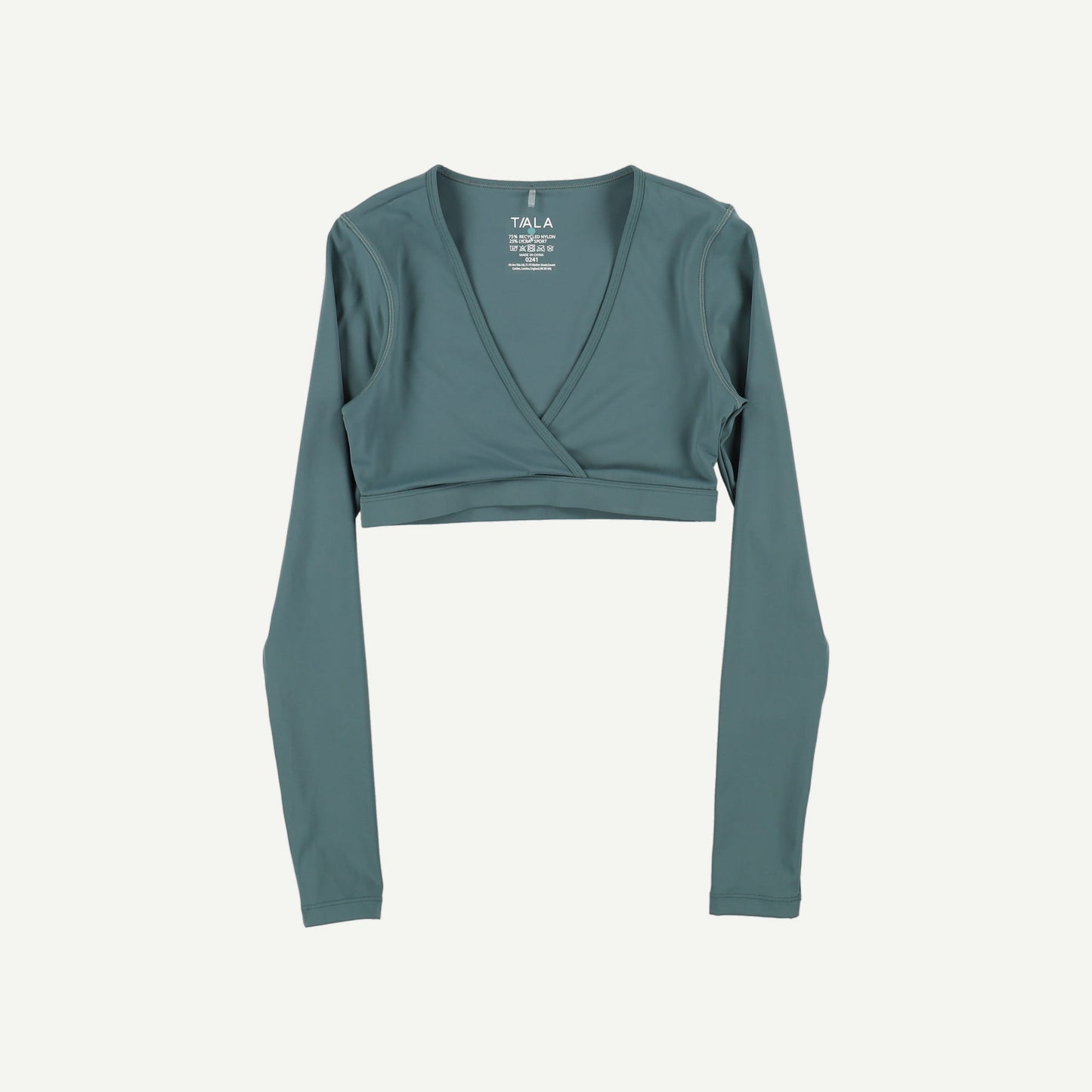 DayFlex Wrap Long Sleeve Crop Top