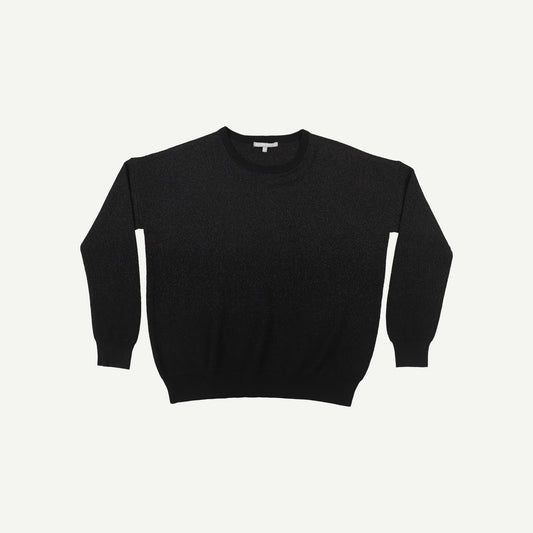Ombre Sparkle Black Knitted Jumper