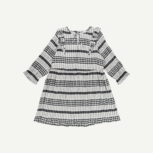 Folk Mono Check Dress