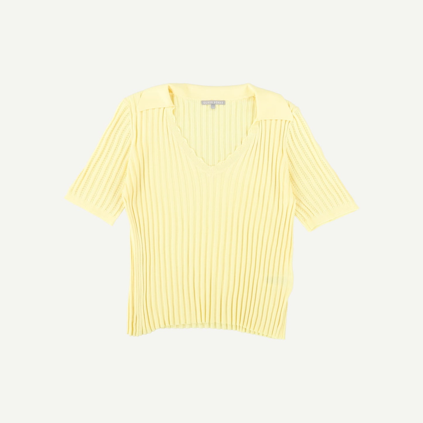 Ribbed Polo Top