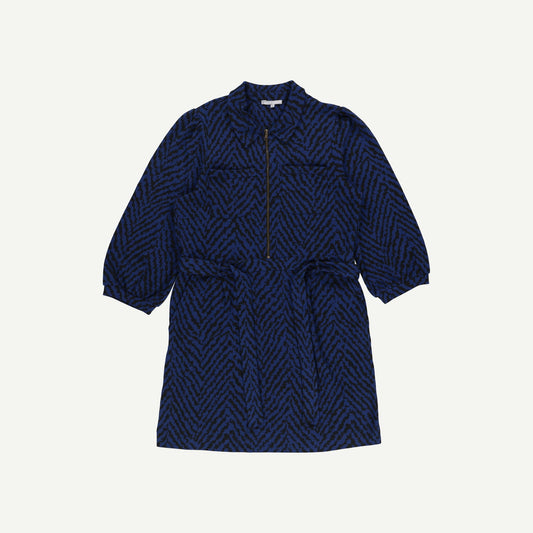 Blue Animal Jersey Dress