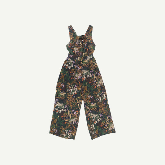 Safari Printed Tie Jumpsuit