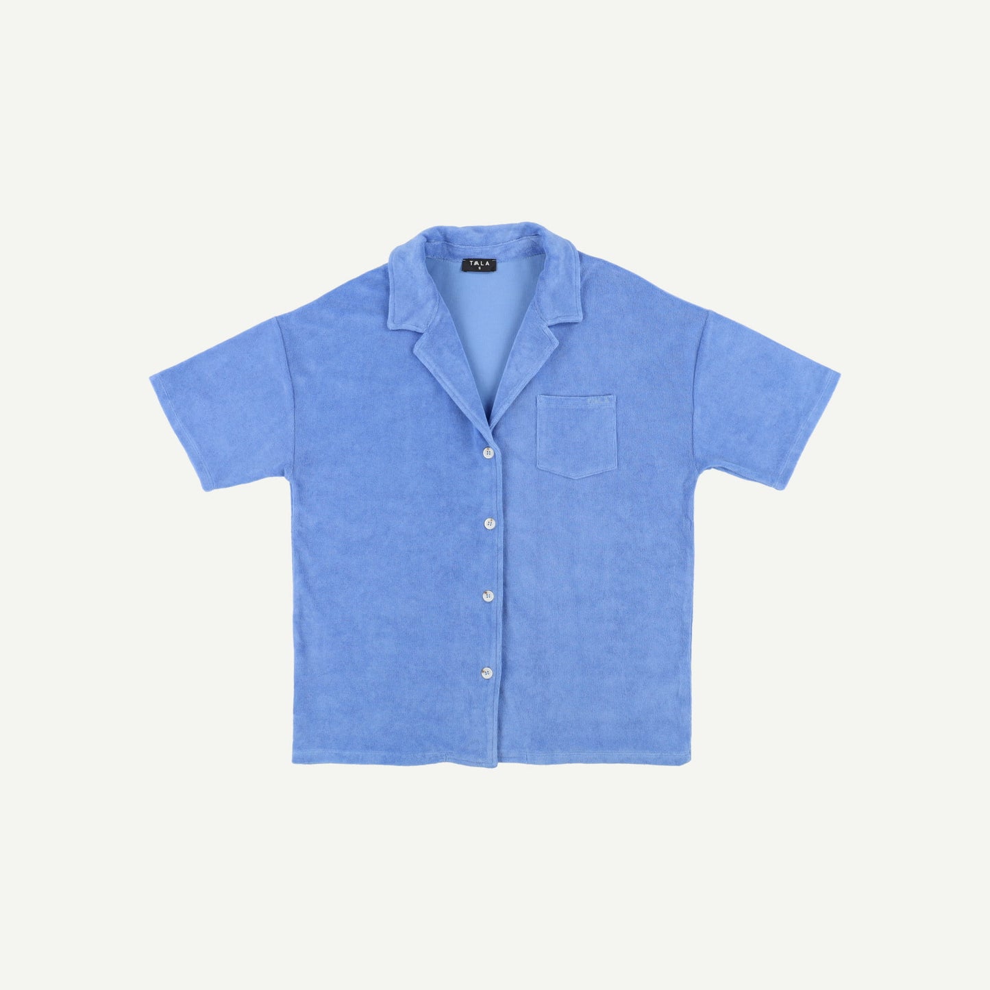 Capri Oversized Short Sleeve Towelling Shirt