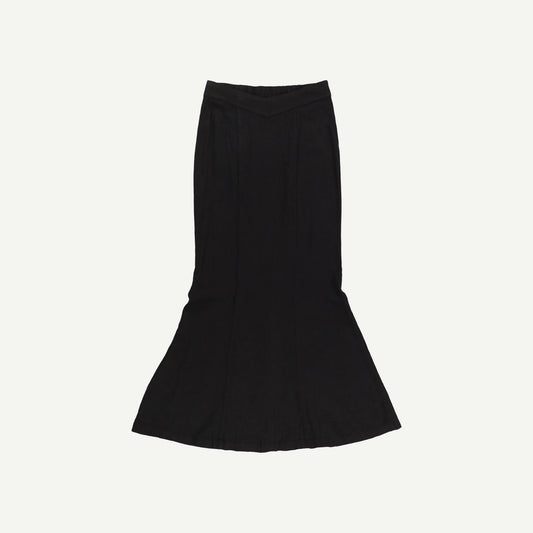 Milos Linen Blend V Waist Maxi Skirt