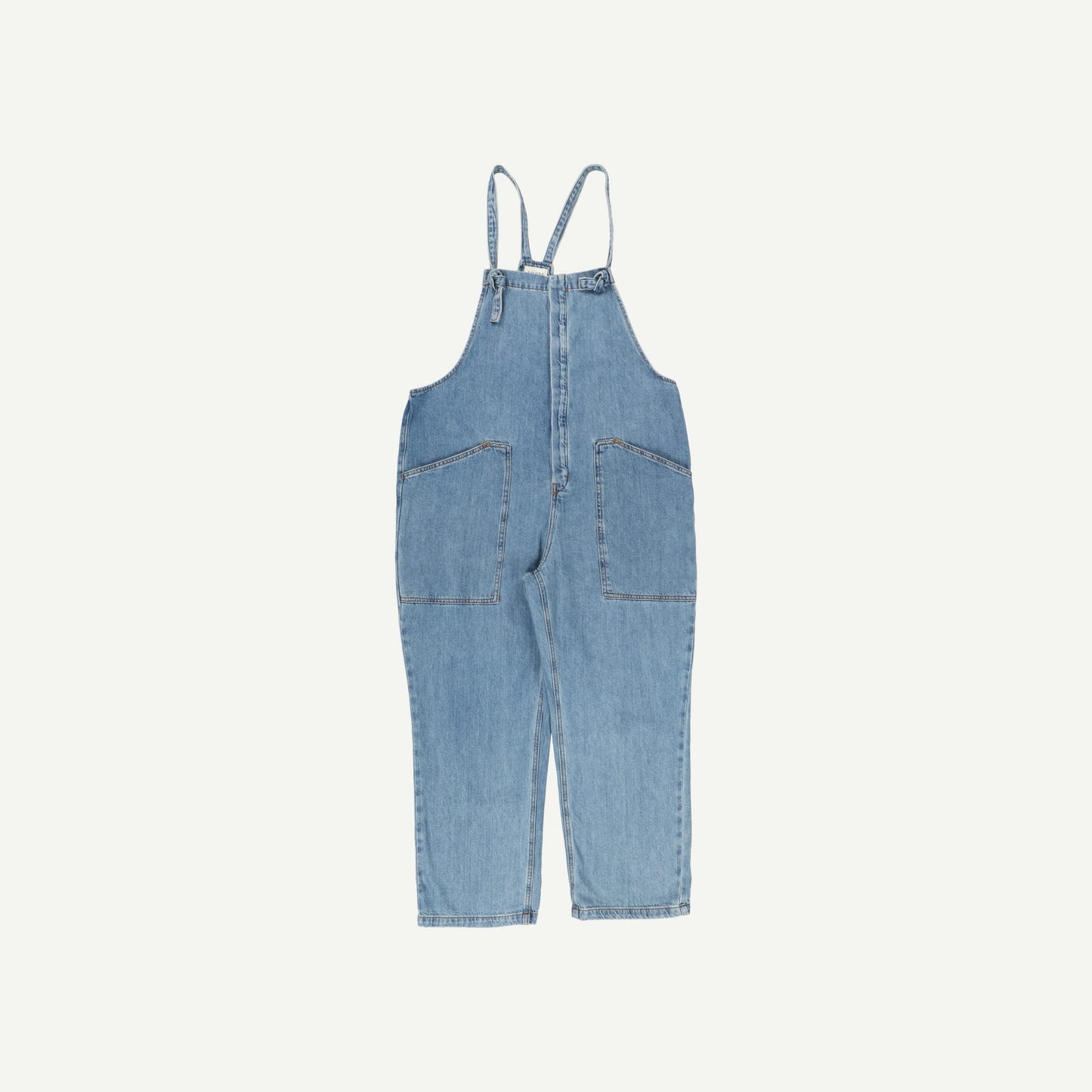 Ellie Denim Cropped Dungarees