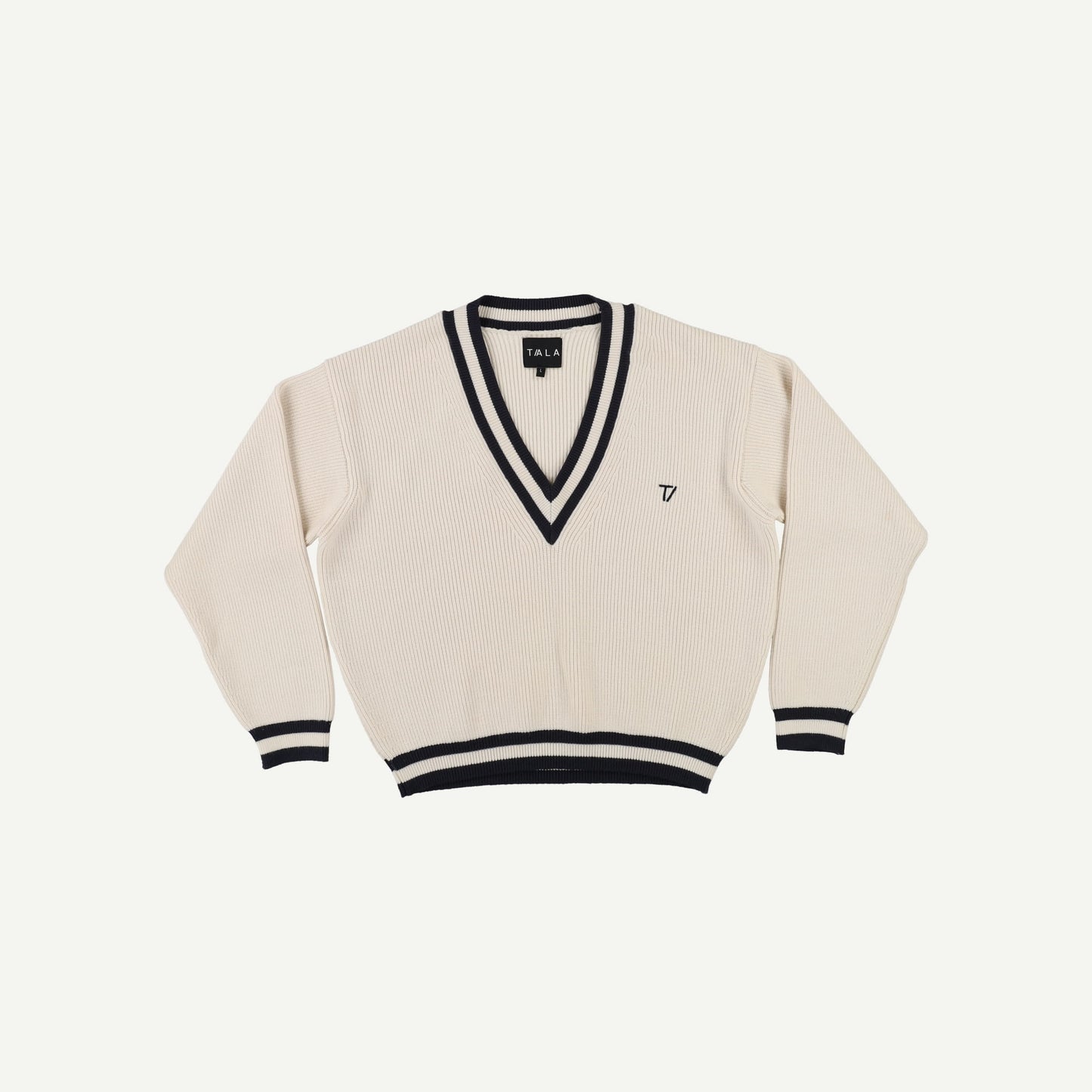 Strip V Neck Jumper