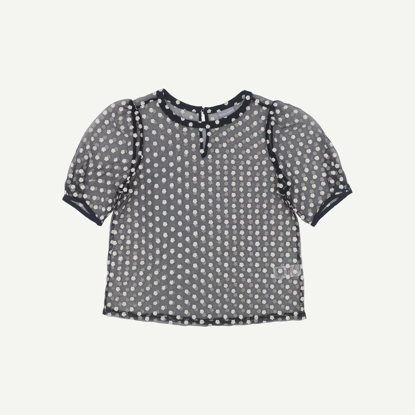 Mono Embroidered Top