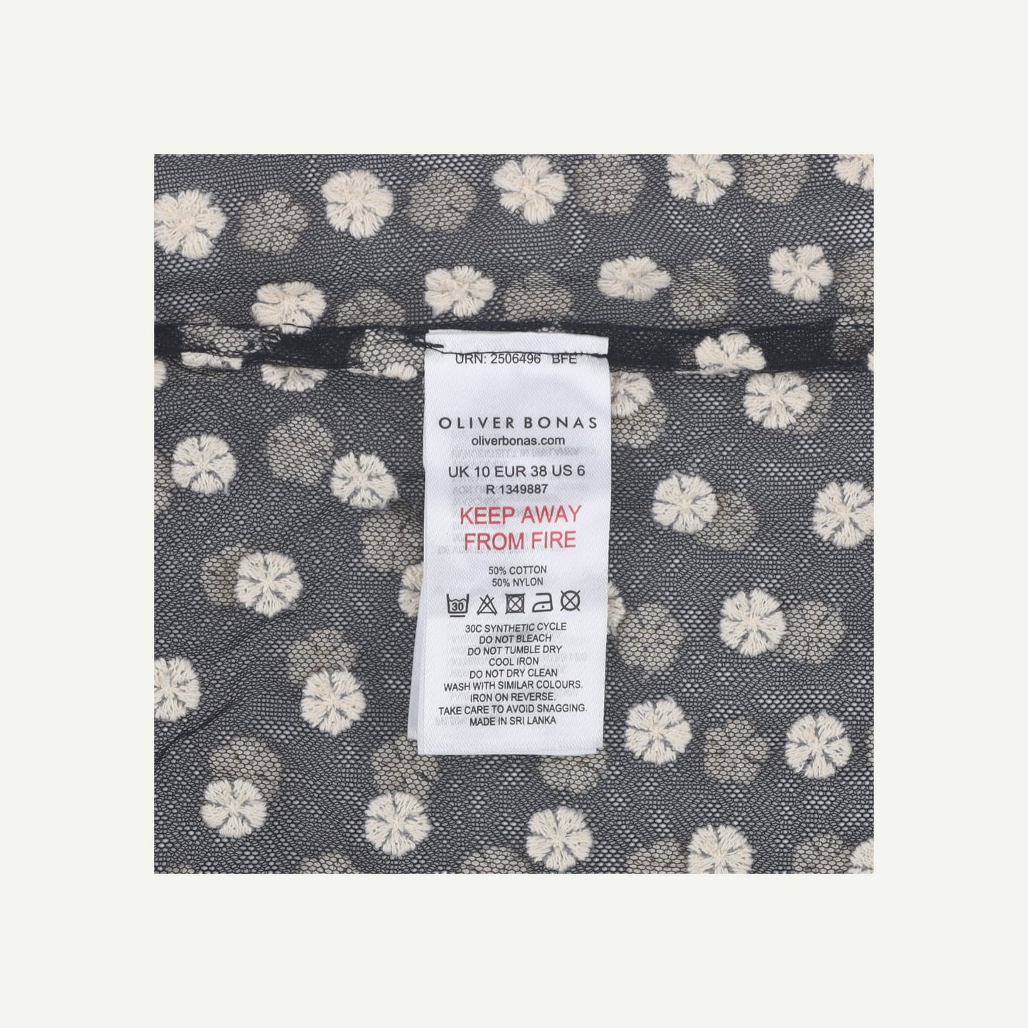 Mono Embroidered Top
