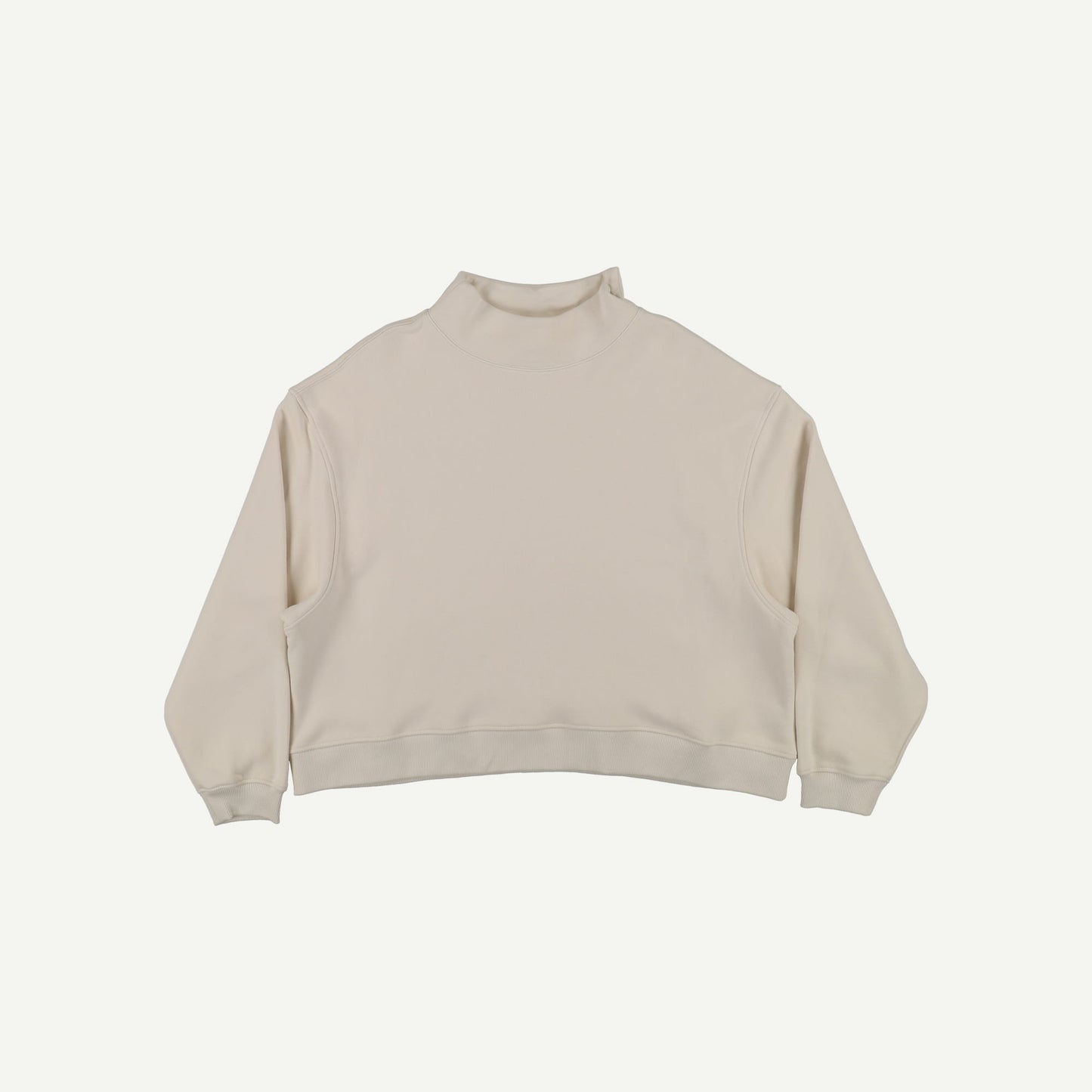 Everyday Loose Hem Mock Neck Sweatshirt