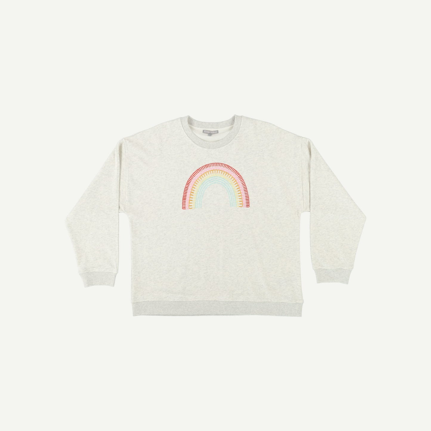 Rainbow Embroidered Sweatshirt