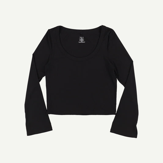 365 Sculpting Lounge Split Long Sleeve Top