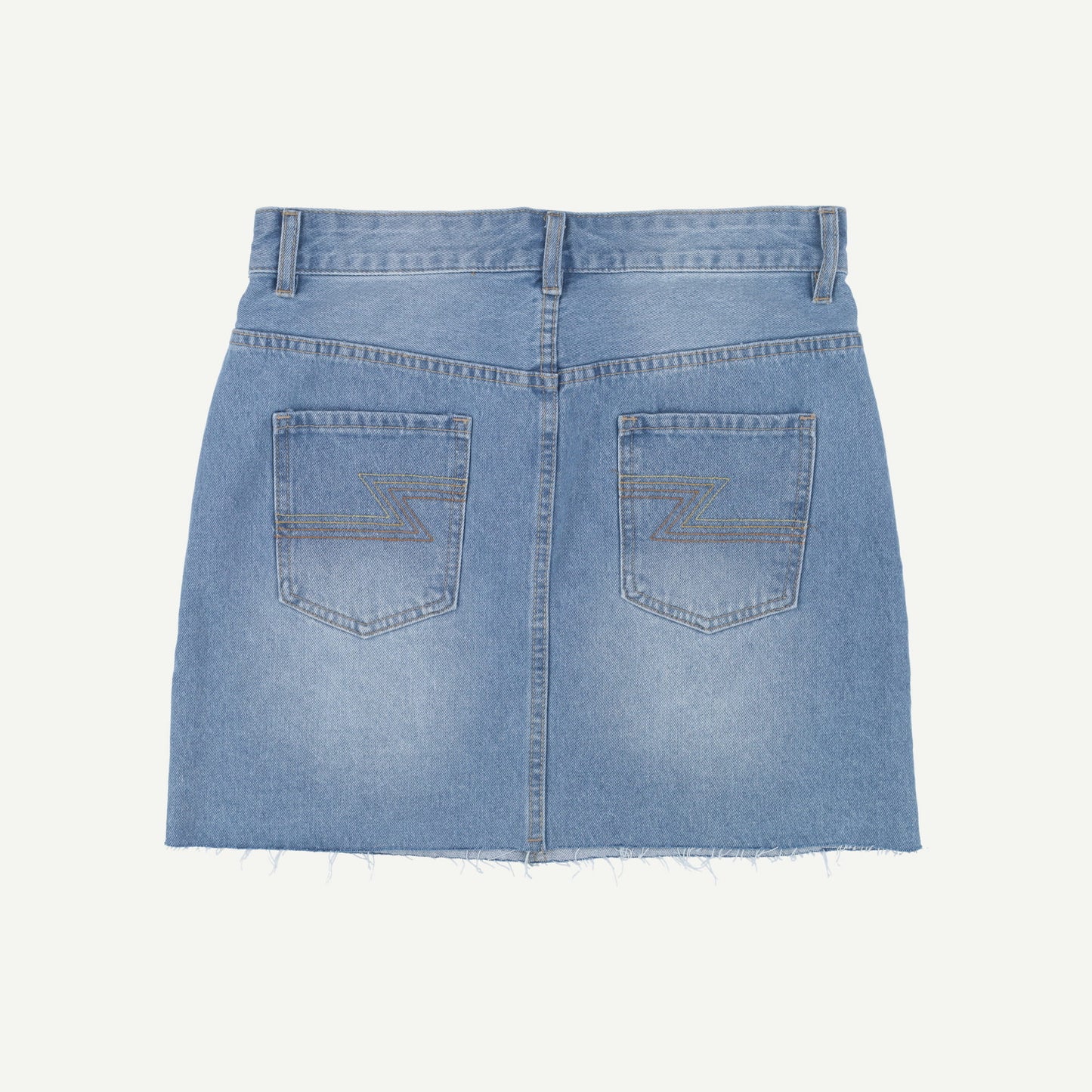 Vintage Raw Hem Skirt