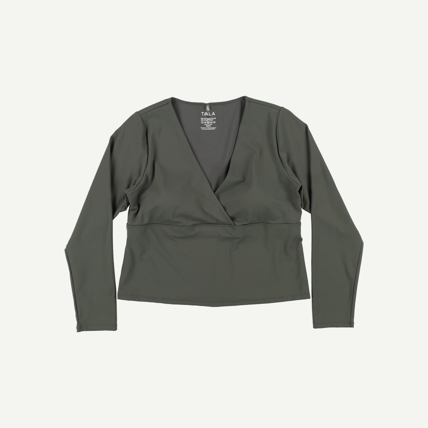 DayFlex Built-In Support V Neck Long Sleeve Top