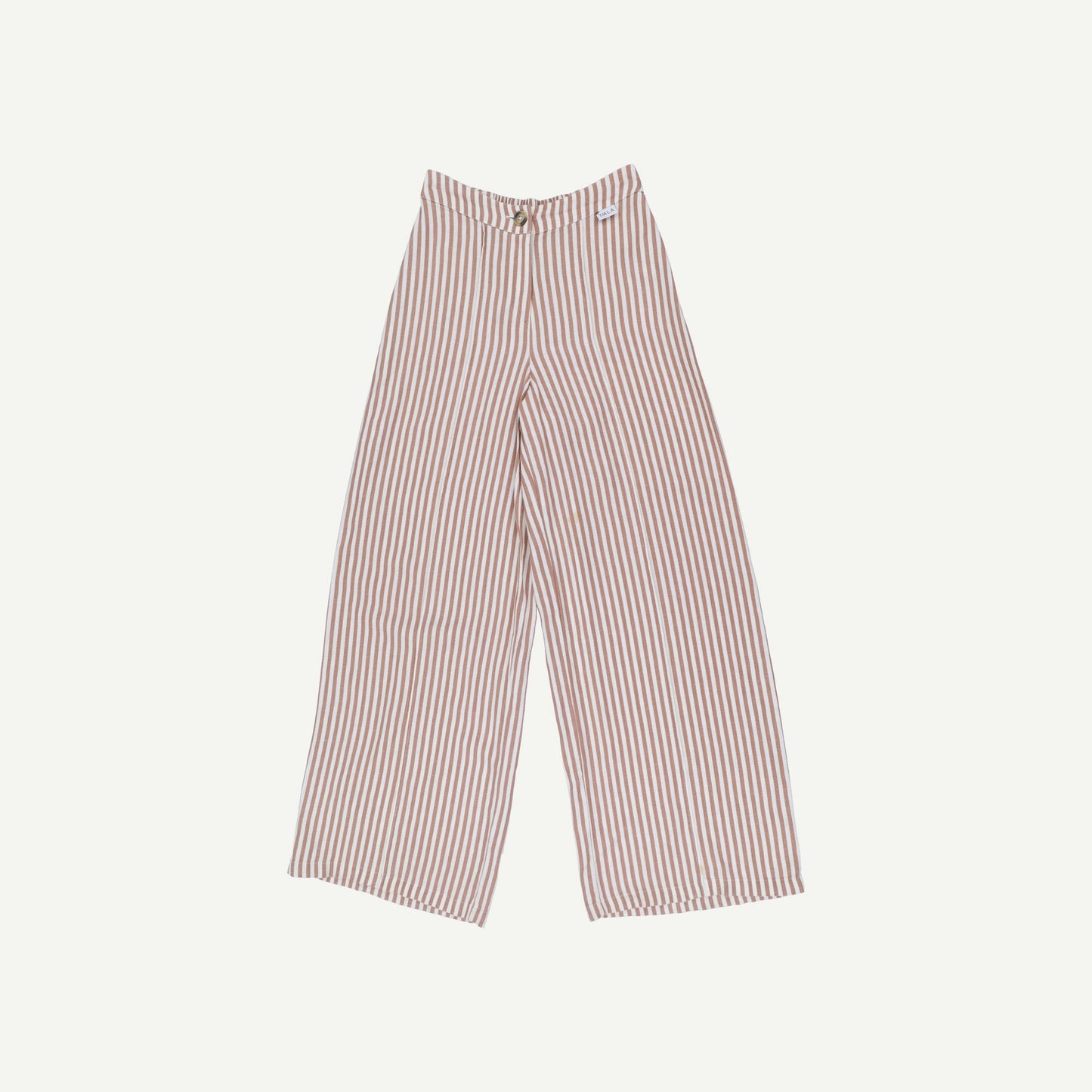 Linen Blend Wide Leg Trousers