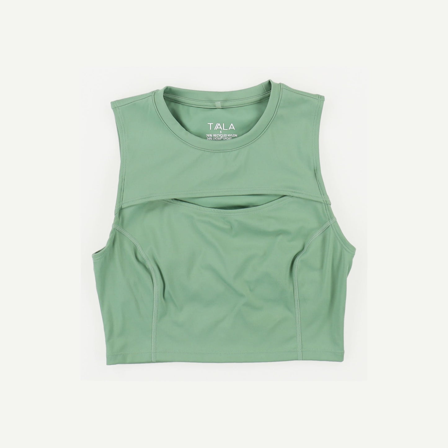 SkinLuxe Built-In Support Crop Cut Out Vest