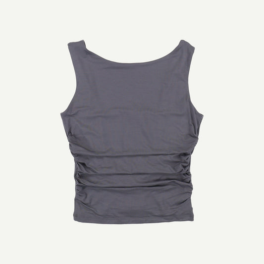 365 Ruched Side Open Back Top