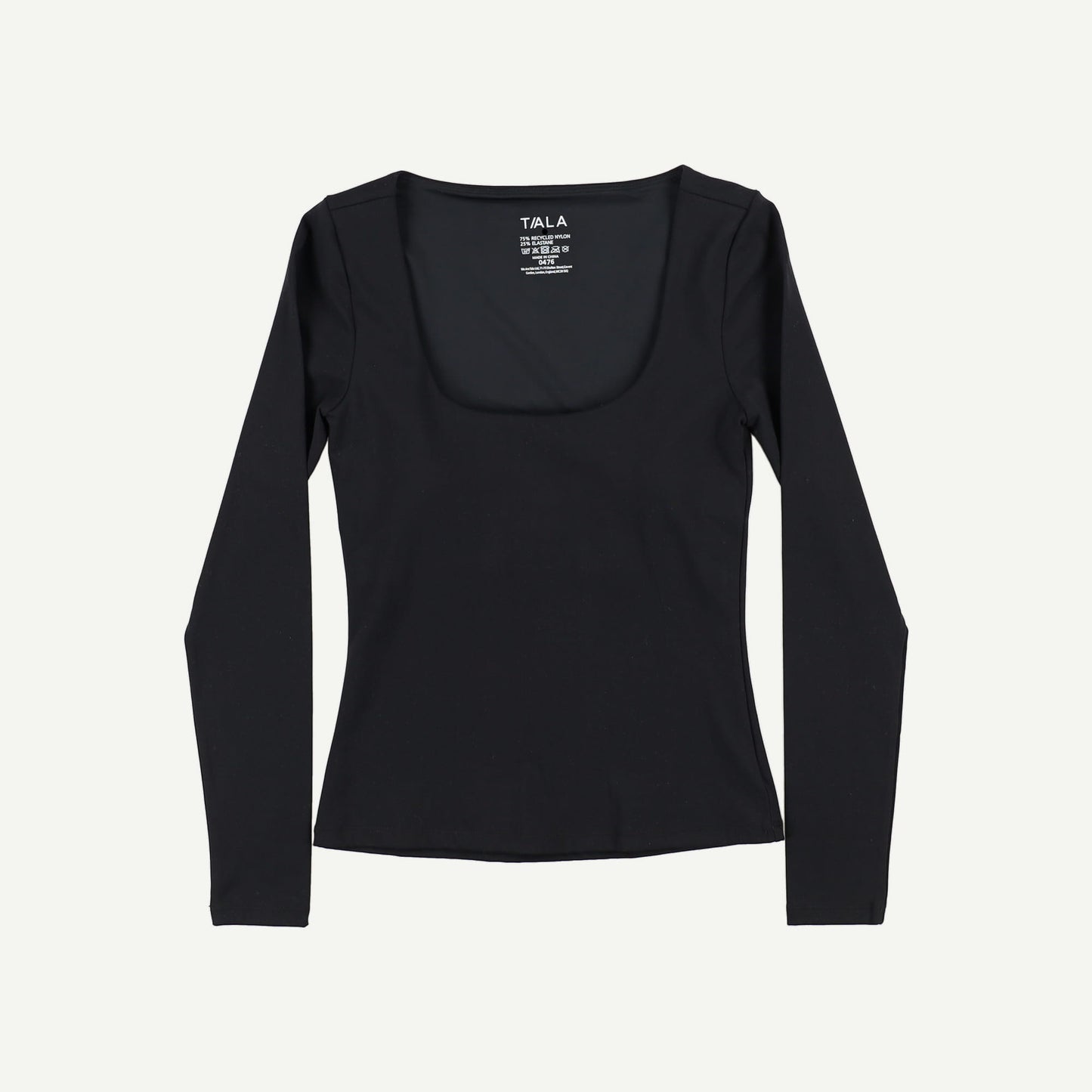 DayFlex Built-In Support Scoop Neck Long Sleeve Top