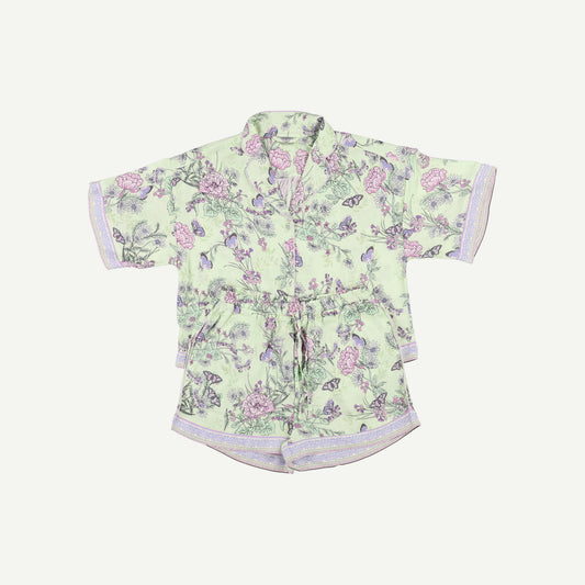 Cherish Butterfly Top & Shorts Pyjama Set