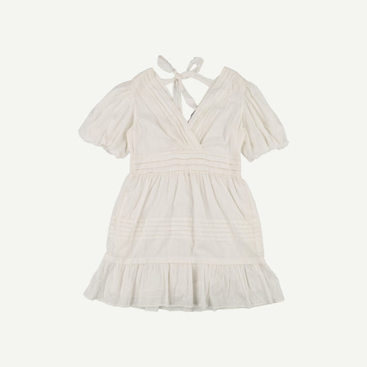 Ivory V Neck Mini Dress
