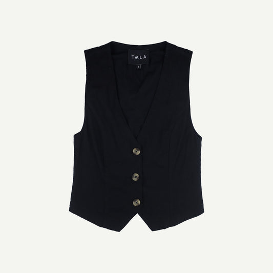 Linen Blend Waistcoat