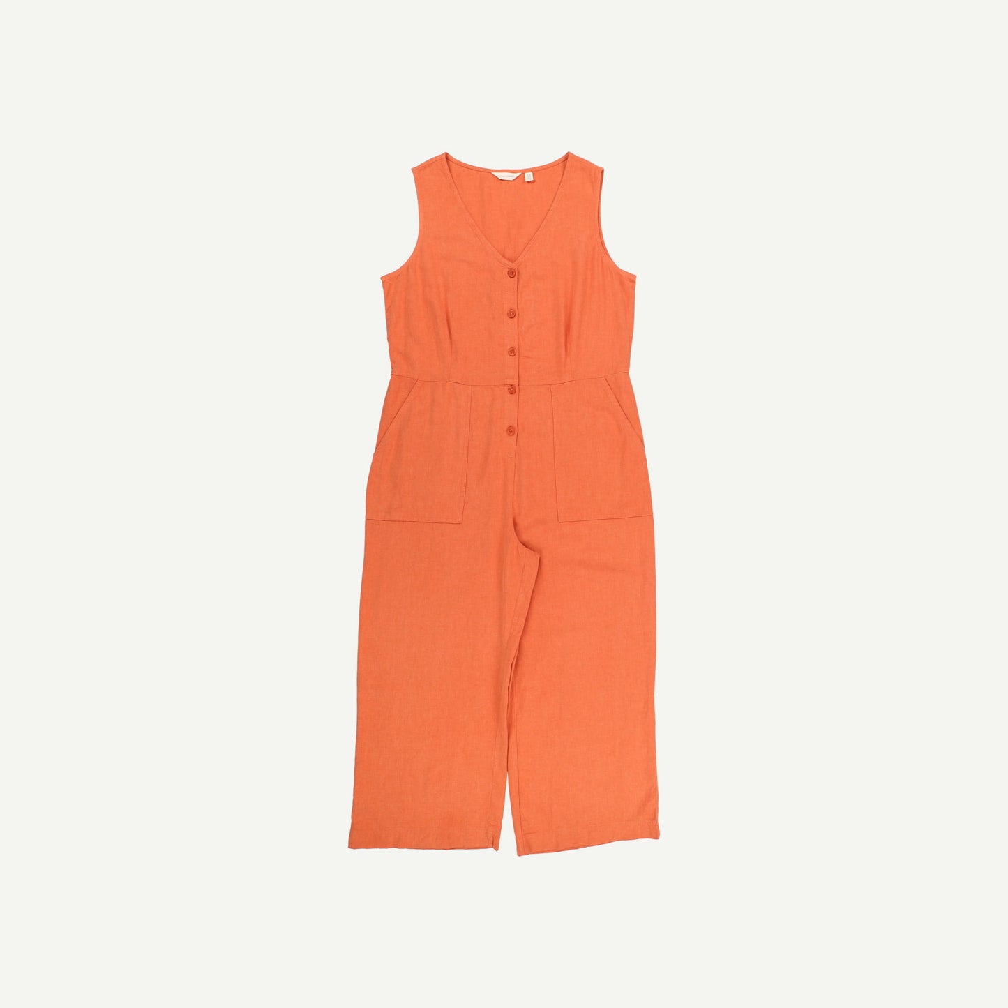 Carthew V Neck Linen Blend Jumpsuit